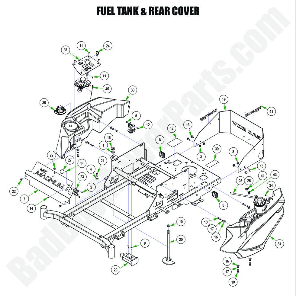 2024 MZ Magnum - Fuel Tank & Rear Cover